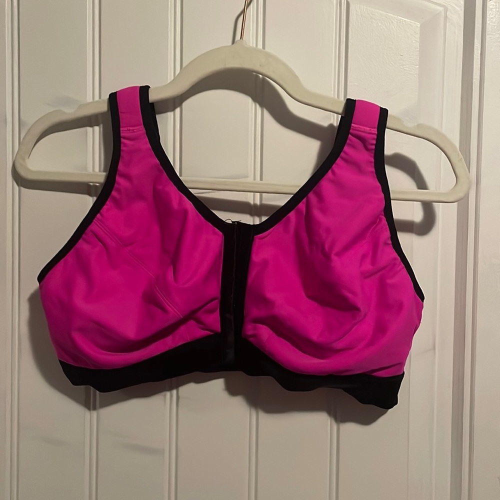 Pink from clasp sports bra